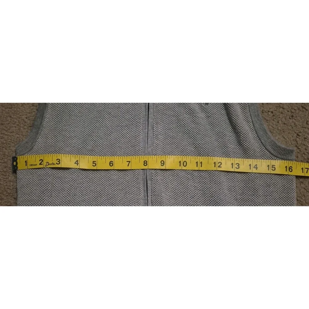 Polo Ralph Lauren Full Zip Sweater Vest Men’s Sz XS Gray Pima Cotton Pony Logo